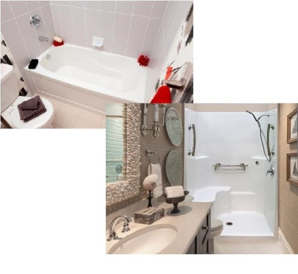 Before and After Aquatherapy