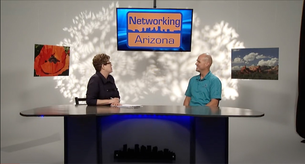 Video screenshot of Derek Rogers on Networking Arizona TV Show