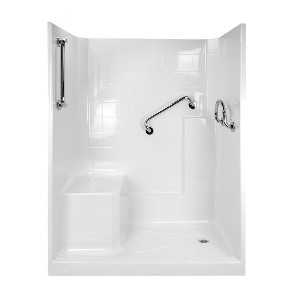 Shower with Molded Seat, 2 x 20″
