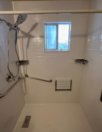 Barrier free shower remodel for Jax