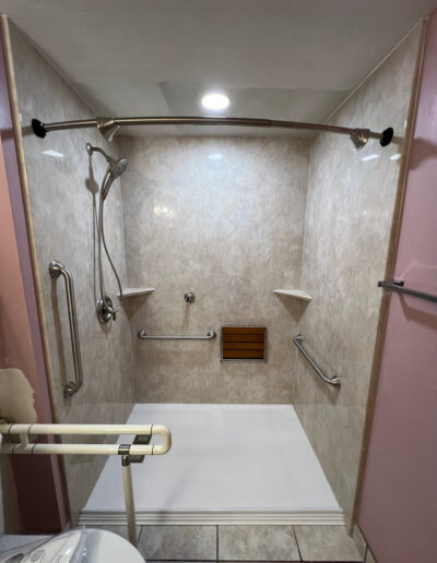 HISA Approved Barrier Free Shower for Donald