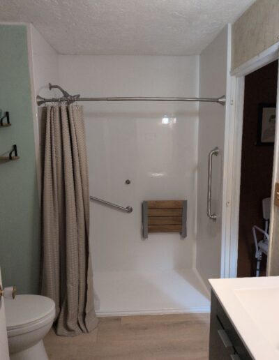 HISA Approved Barrier Free Shower for Sharon
